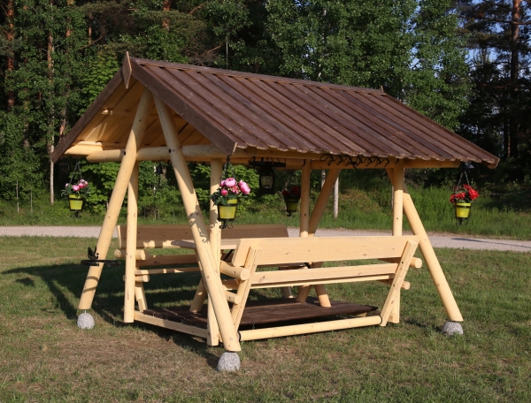 Grillschaukel Barbossa aus Massivholz